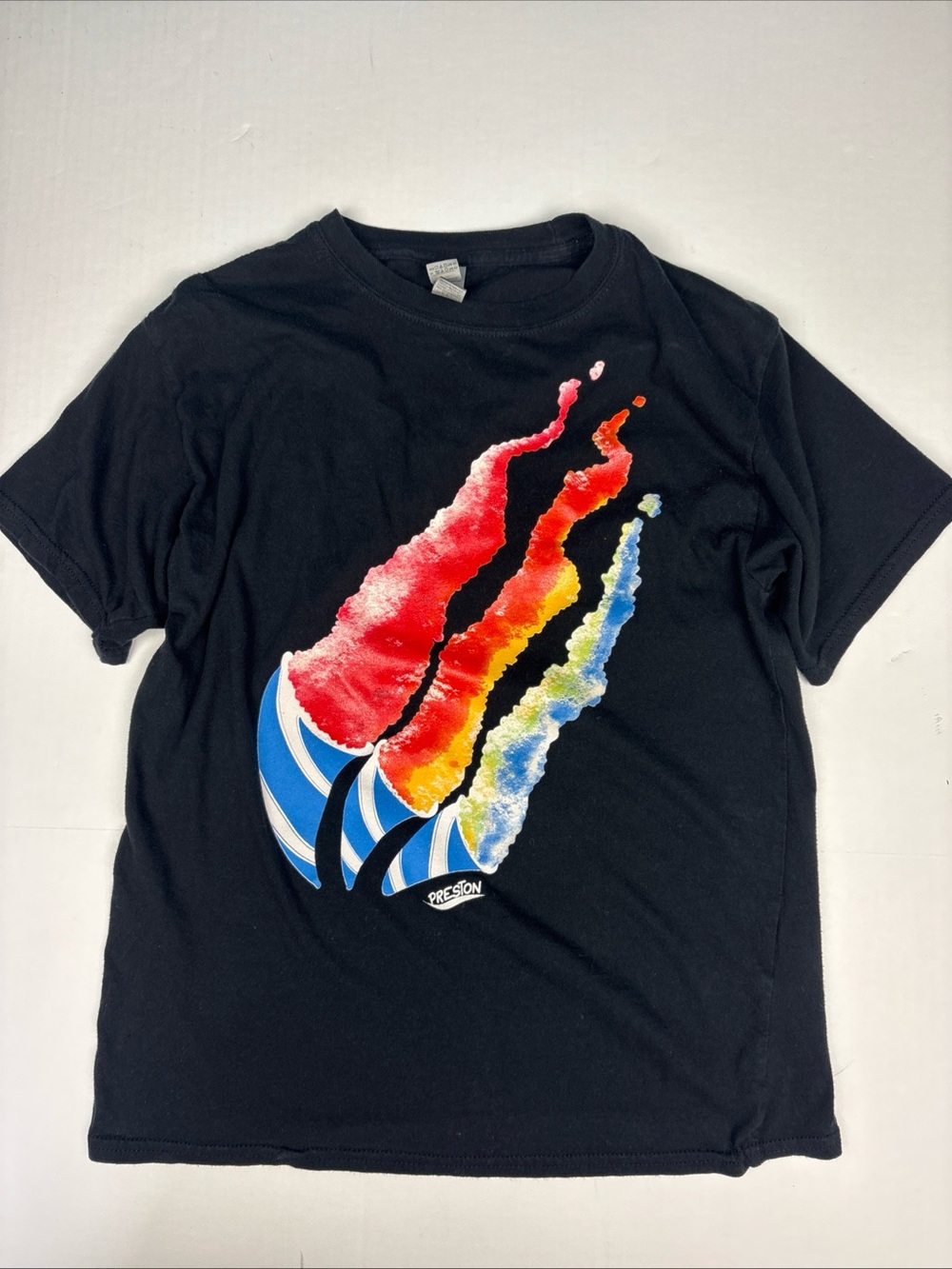 Preston Playz Snowcone Flame Adult Small T-Shirt Black Short Sleeve Gamer Stream